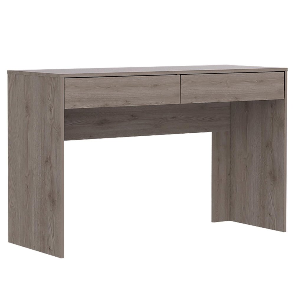 Computer Desk Light Gray MDF. Picture 1