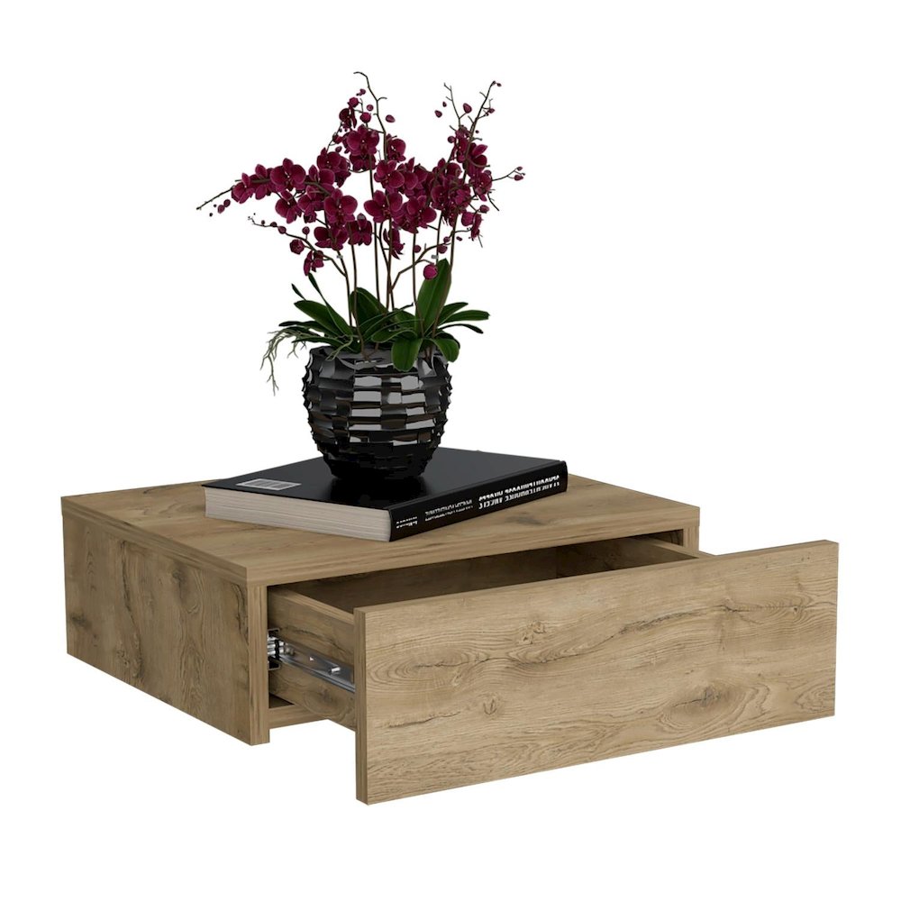 Milano Floating Nightstand Macadamia MDF. Picture 2