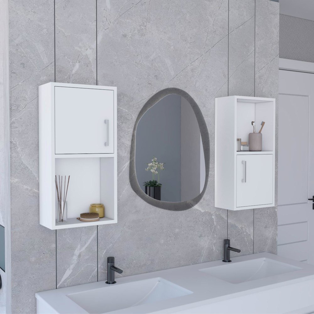 Oba Medicine Cabinet White MDF. Picture 3