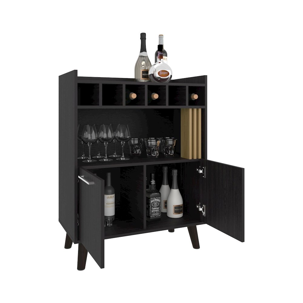 Syrah Kitchen Island White / Macadamia MDF. Picture 2
