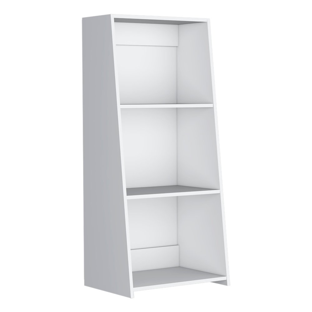 Note Ladder Bookcase White MDF. Picture 1