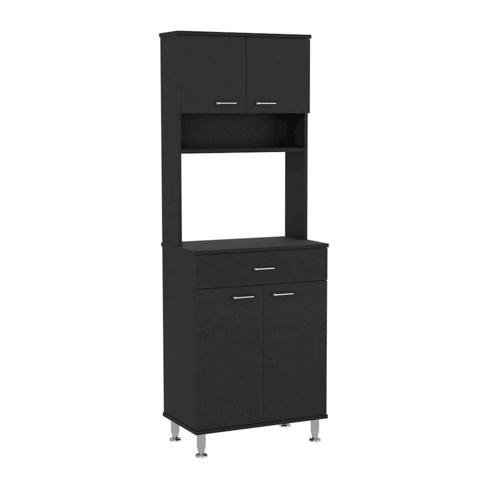 Della 60 Pantry Black MDF. Picture 1