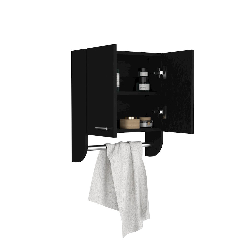 Optim Medicine Cabinet Black Wengue MDF. Picture 2