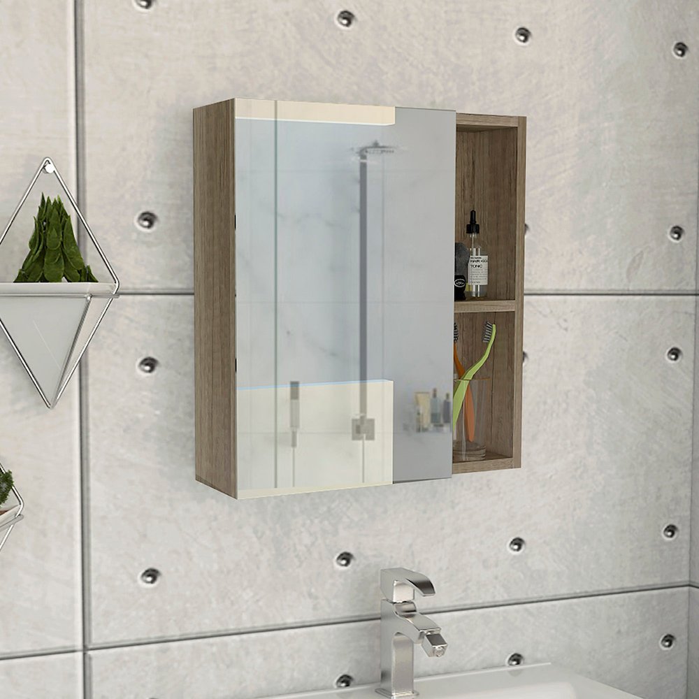 Fraktal Corner Bar Cabinet Dark Oak / Pine MDF. Picture 2
