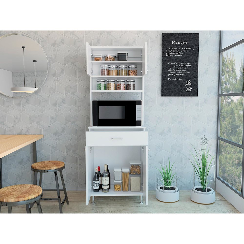 Hobart Pantry Black MDF. Picture 5