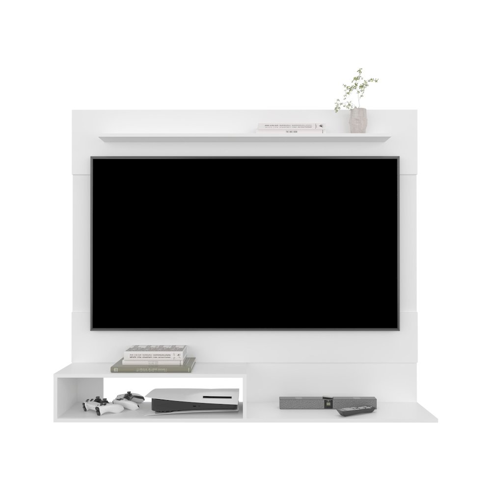 Being Floating Entertainment Center White MDF. Picture 4