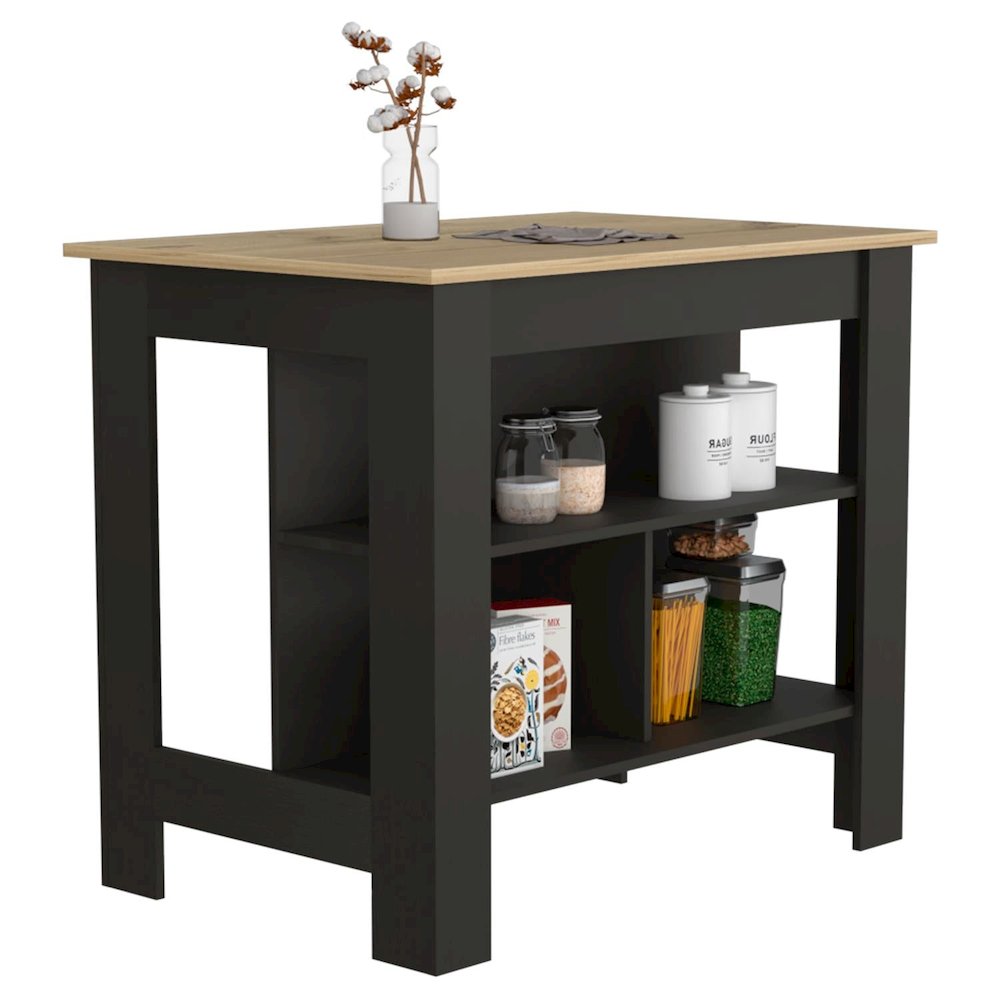 Essential Bar Cabinet Black MDF. Picture 2