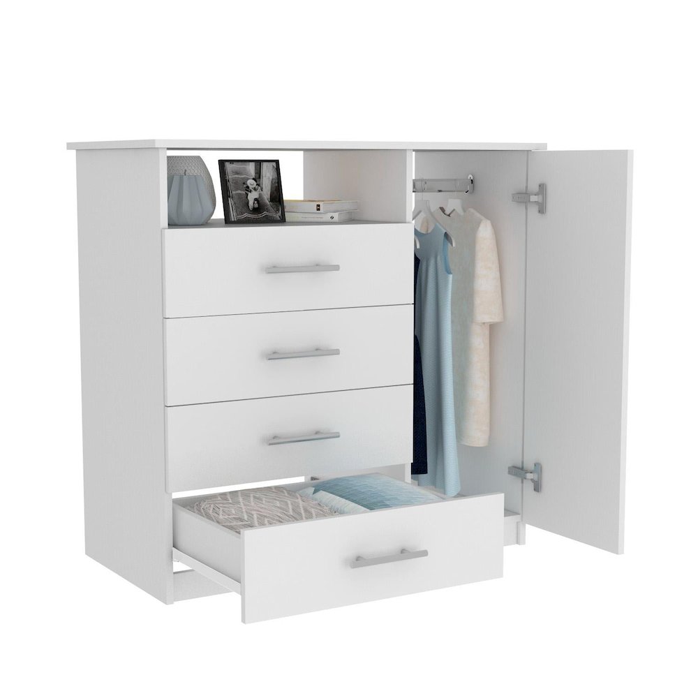 Milan Medicine Cabinet White MDF. Picture 2