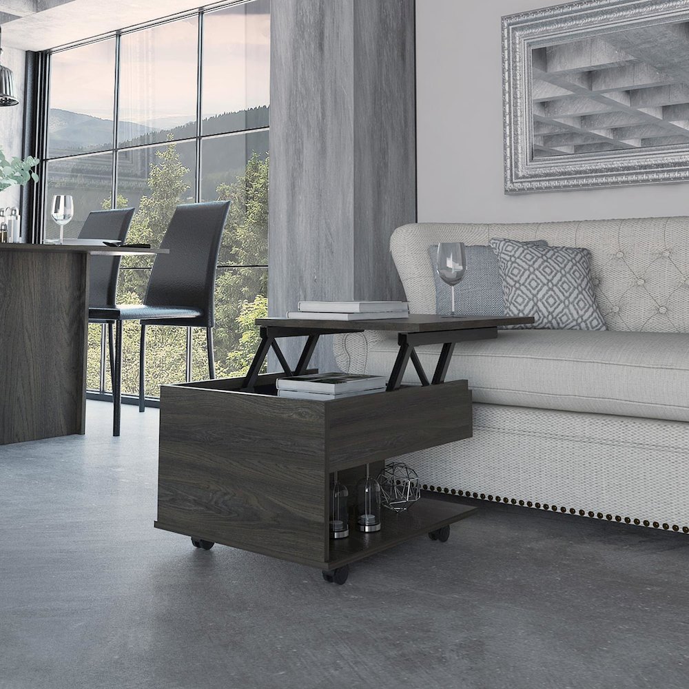 Luanda Coffee Table Espresso MDF. Picture 5