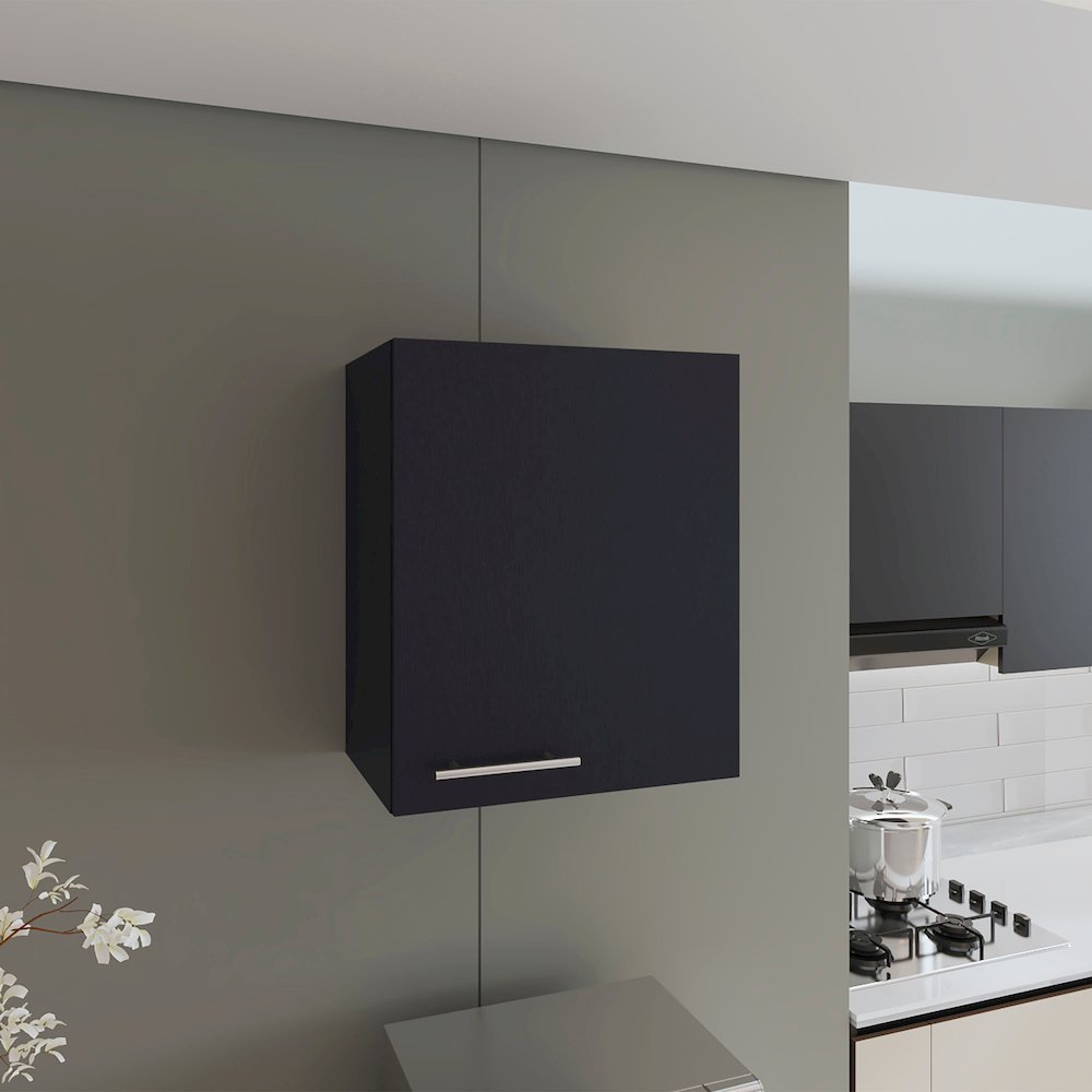 Manchester 20" Wide Wall Cabinet Black MDF. Picture 4