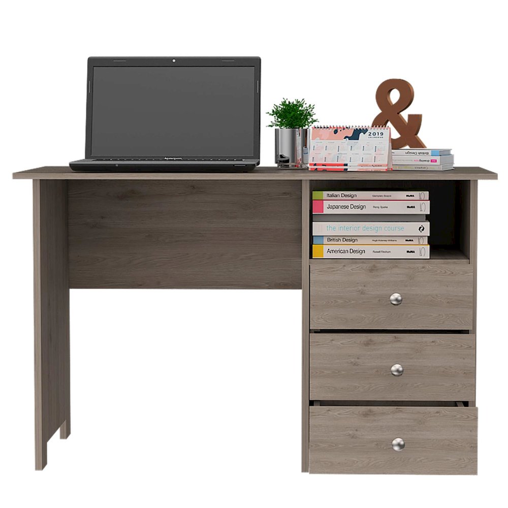 Bianco Desk Light Gray MDF. Picture 2