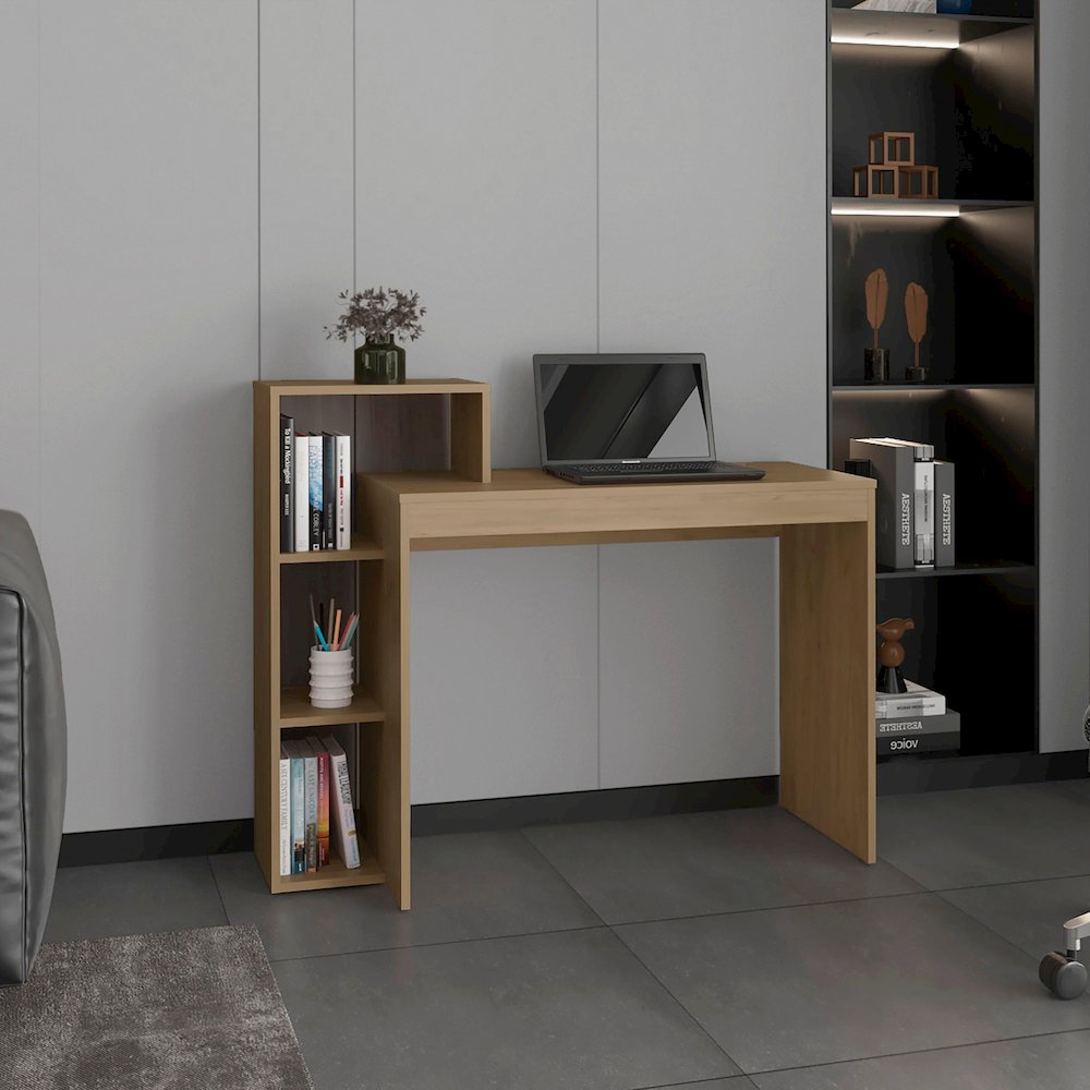 Britt Desk Natural Oak MDF. Picture 4