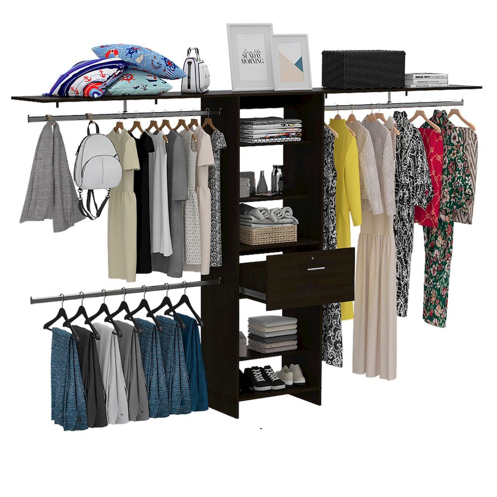 Plego 3 Closet Black MDF. Picture 2