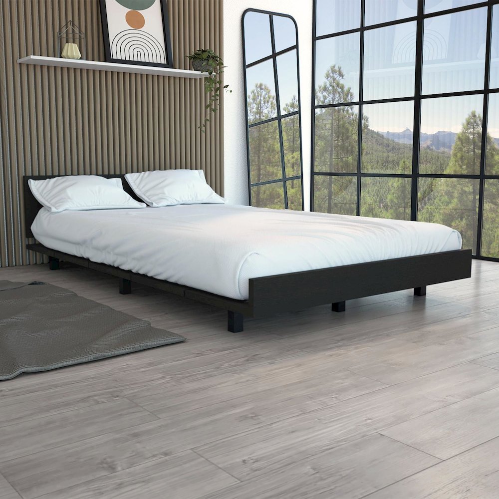 Kaia Twin Bed Black MDF. Picture 2