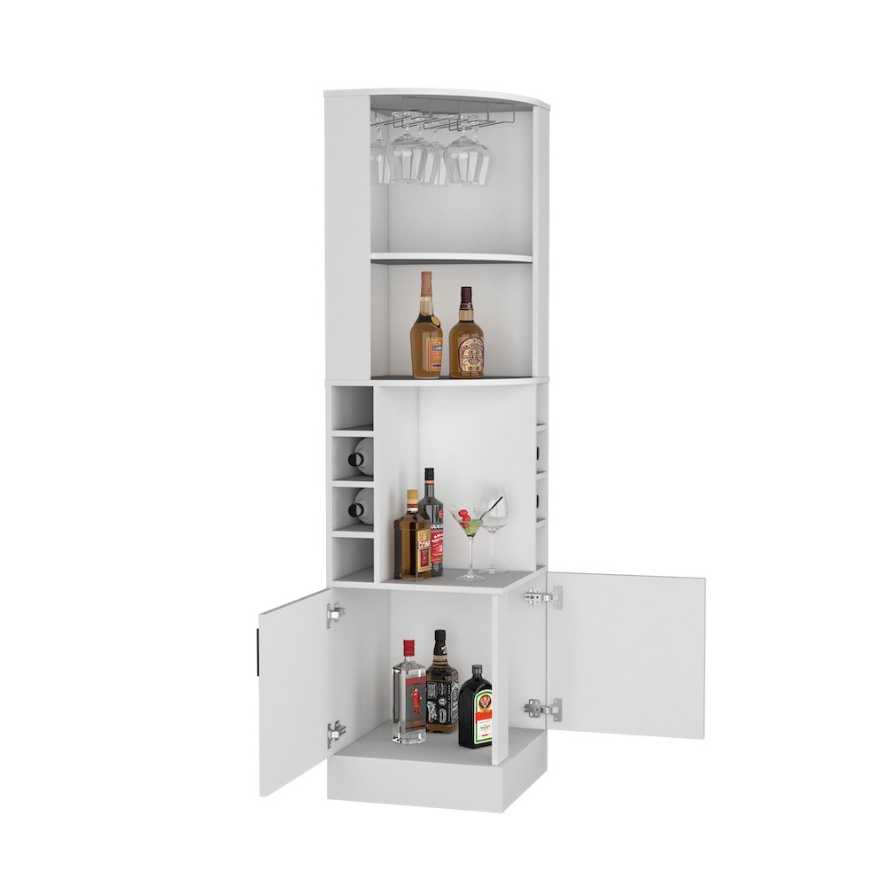 Being Kava Bar Cabinet White MDF. Picture 1