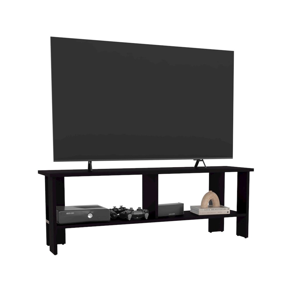 Navia Tv Stand Black Wengue MDF. Picture 2