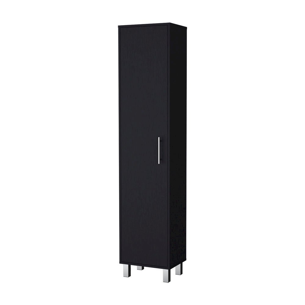 Laska Storage Cabinet Black MDF. Picture 1