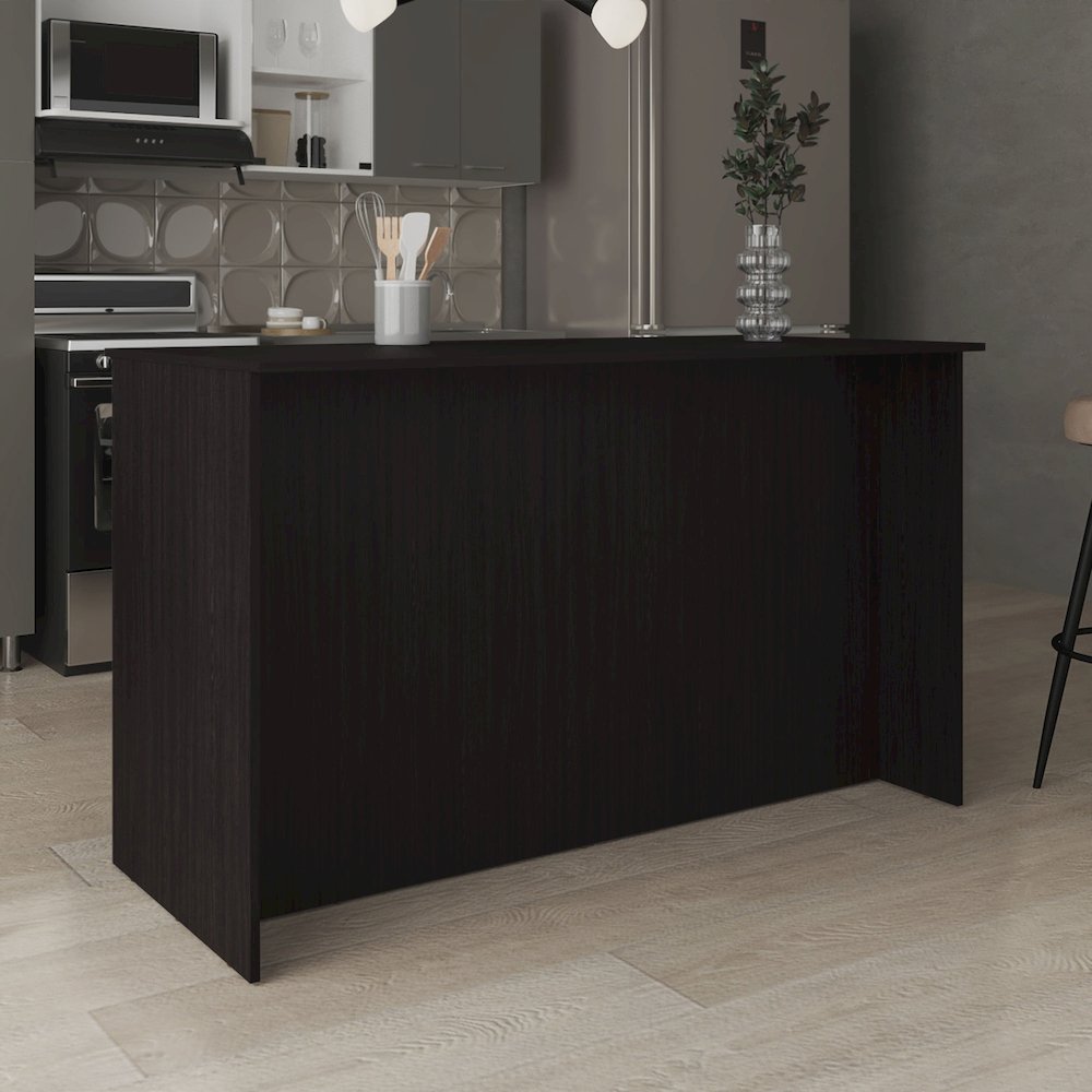 Maine Desk With Hutch Black MDF. Picture 3