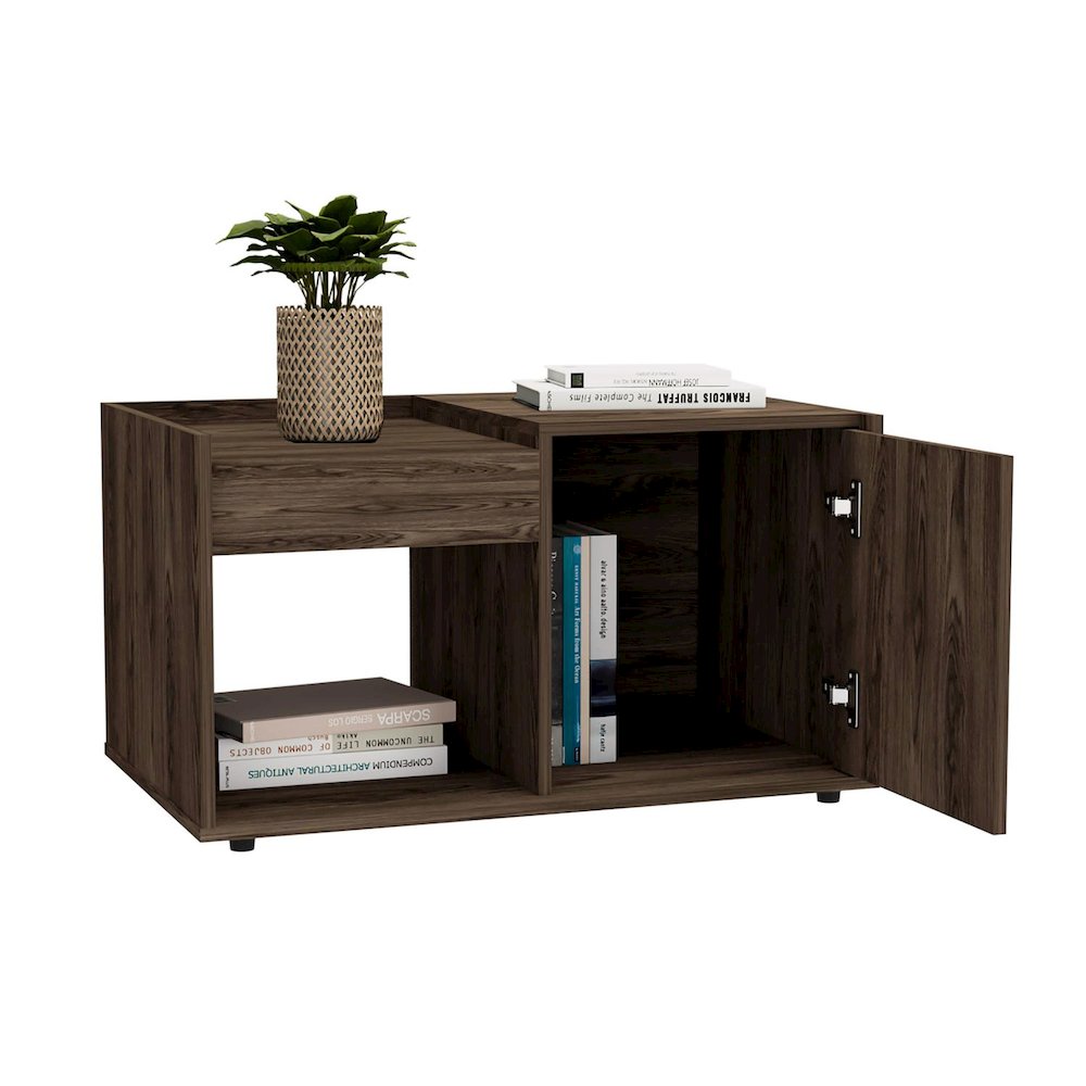 Lyon Coffee Table Dark Walnut MDF. Picture 2