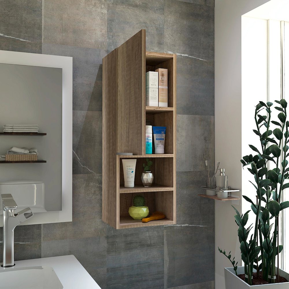 Mila Medicine Cabinet Pine MDF. Picture 5