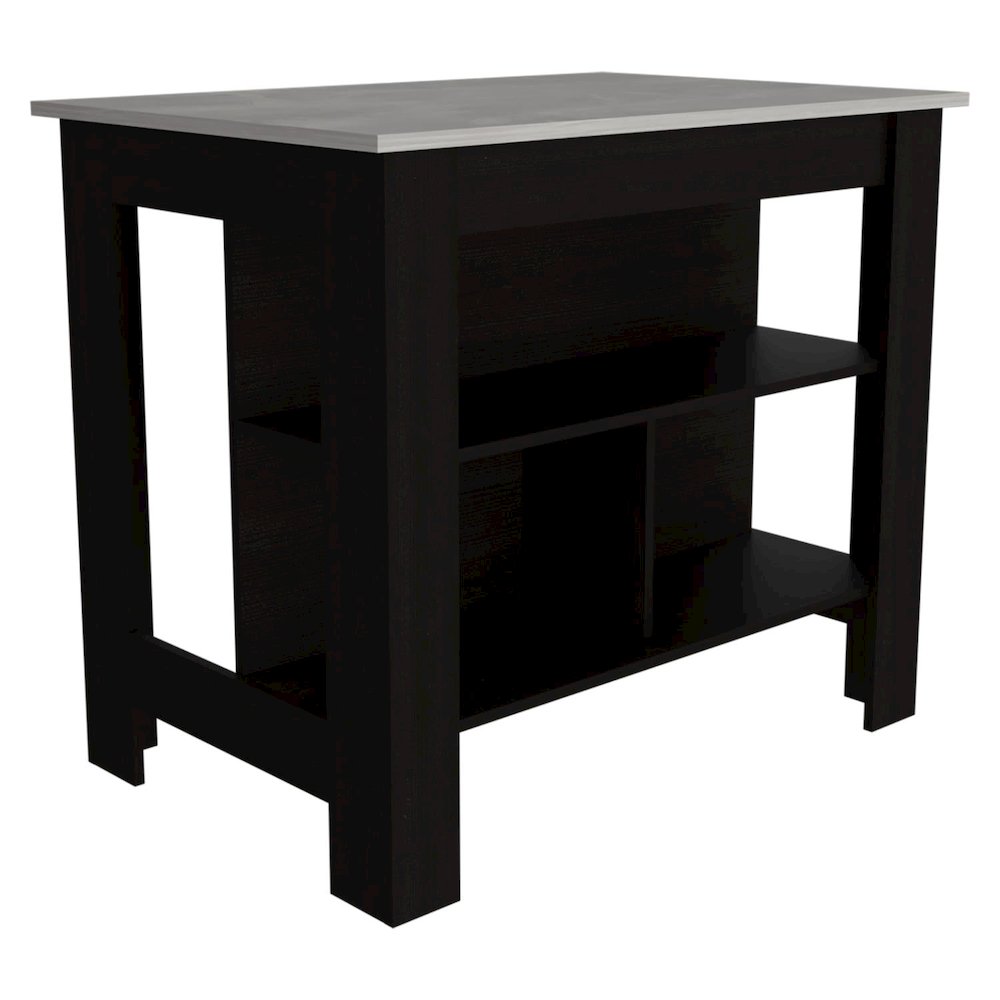 Essential Bar Cabinet Espresso MDF. Picture 1