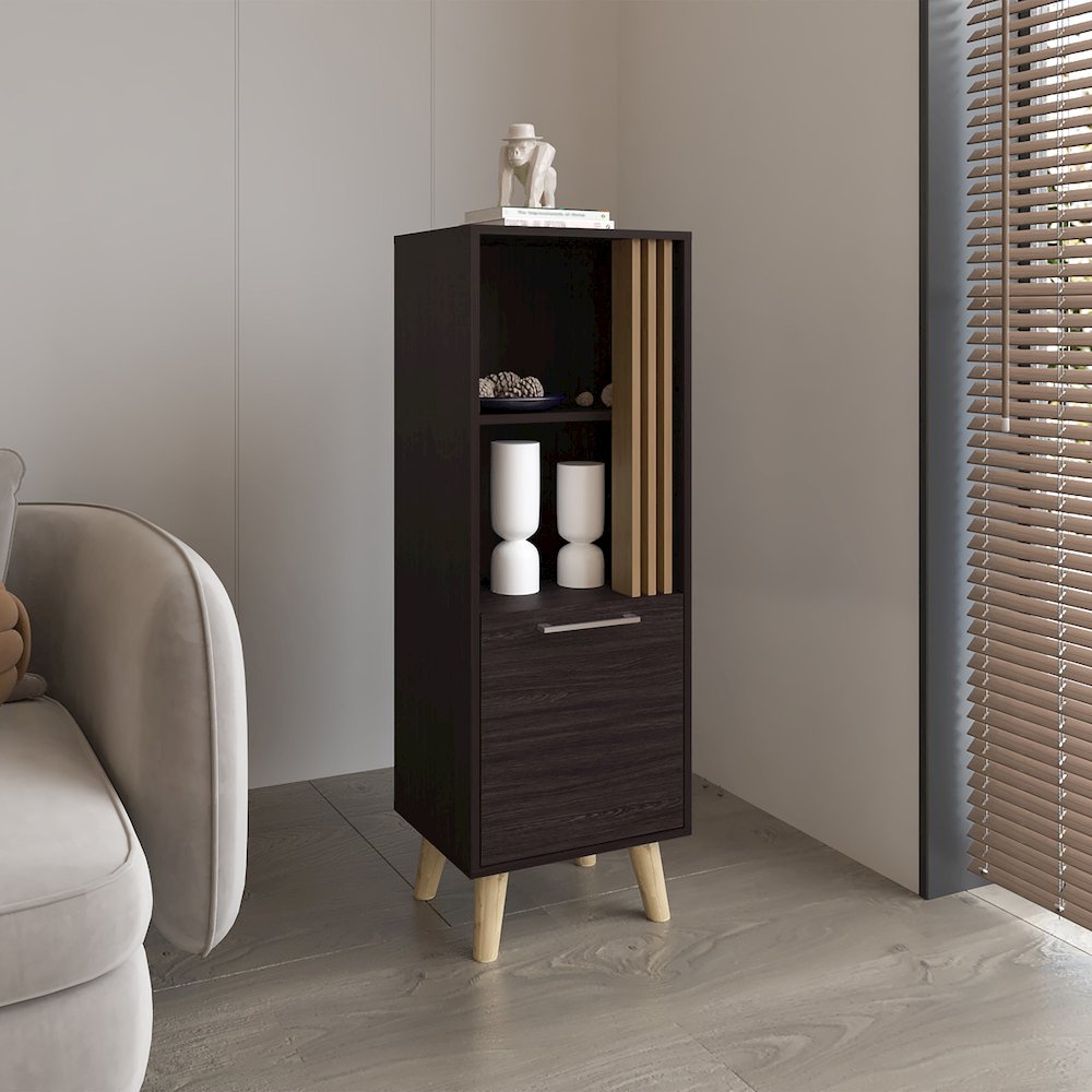 Vance Cabinet Black MDF. Picture 4