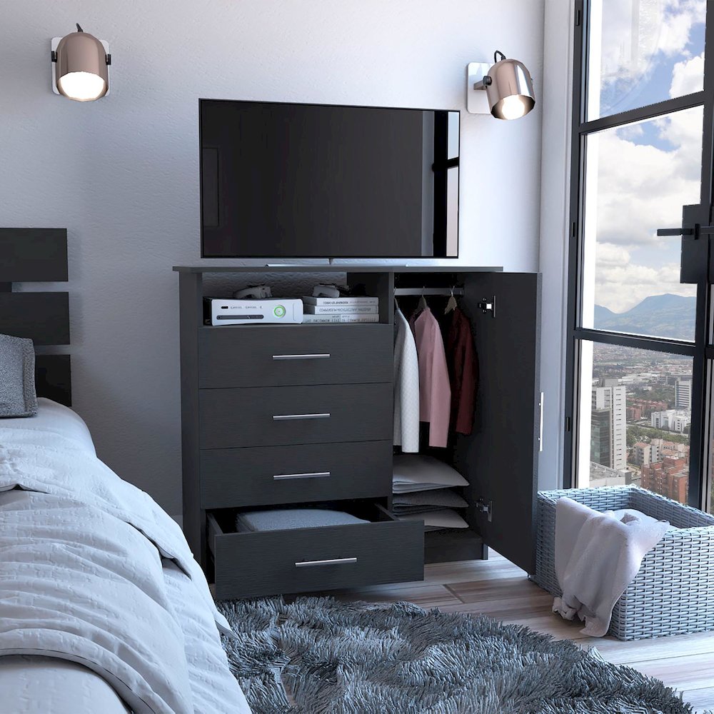 Peru Dresser Black MDF. Picture 5