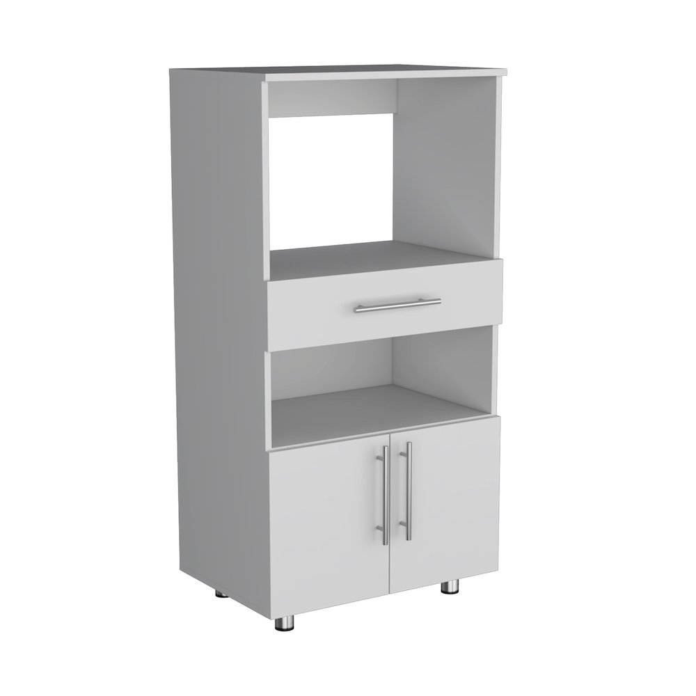 Worland Pantry Cabinet White MDF. Picture 2