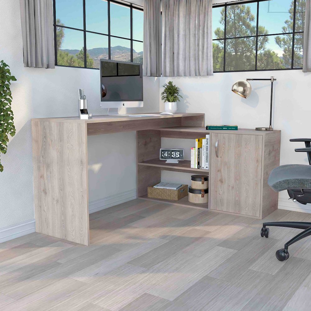 Axis Desk Light Gray MDF. Picture 3