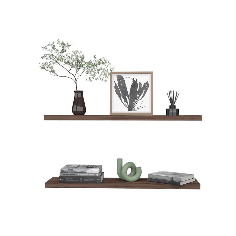 Adele Floating Nightstand Black MDF. Picture 5