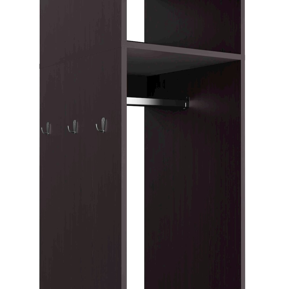 Cluster Wardrove with Mirror Black MDF. Picture 3