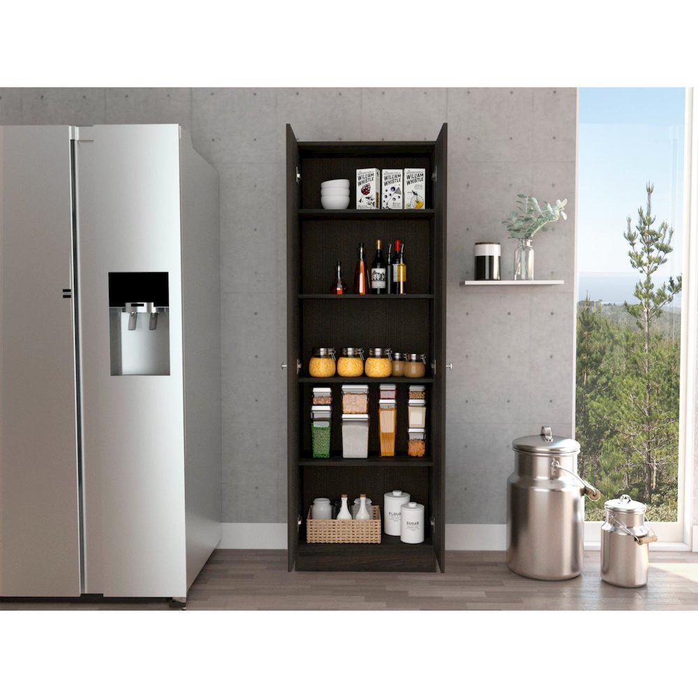 Multistorage Pantry Espresso / Black MDF. Picture 5