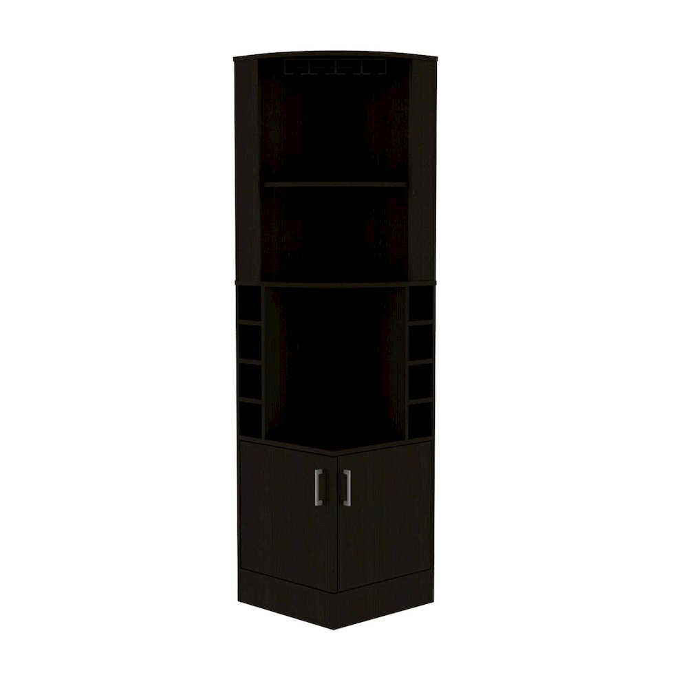 Syrah Bar Cabinet Black MDF. Picture 1