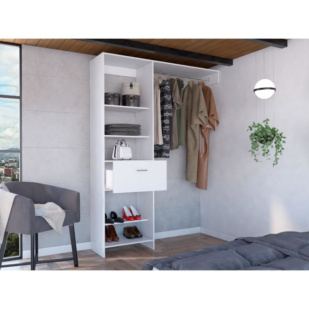 Manchester 150 Closet System White MDF. Picture 5