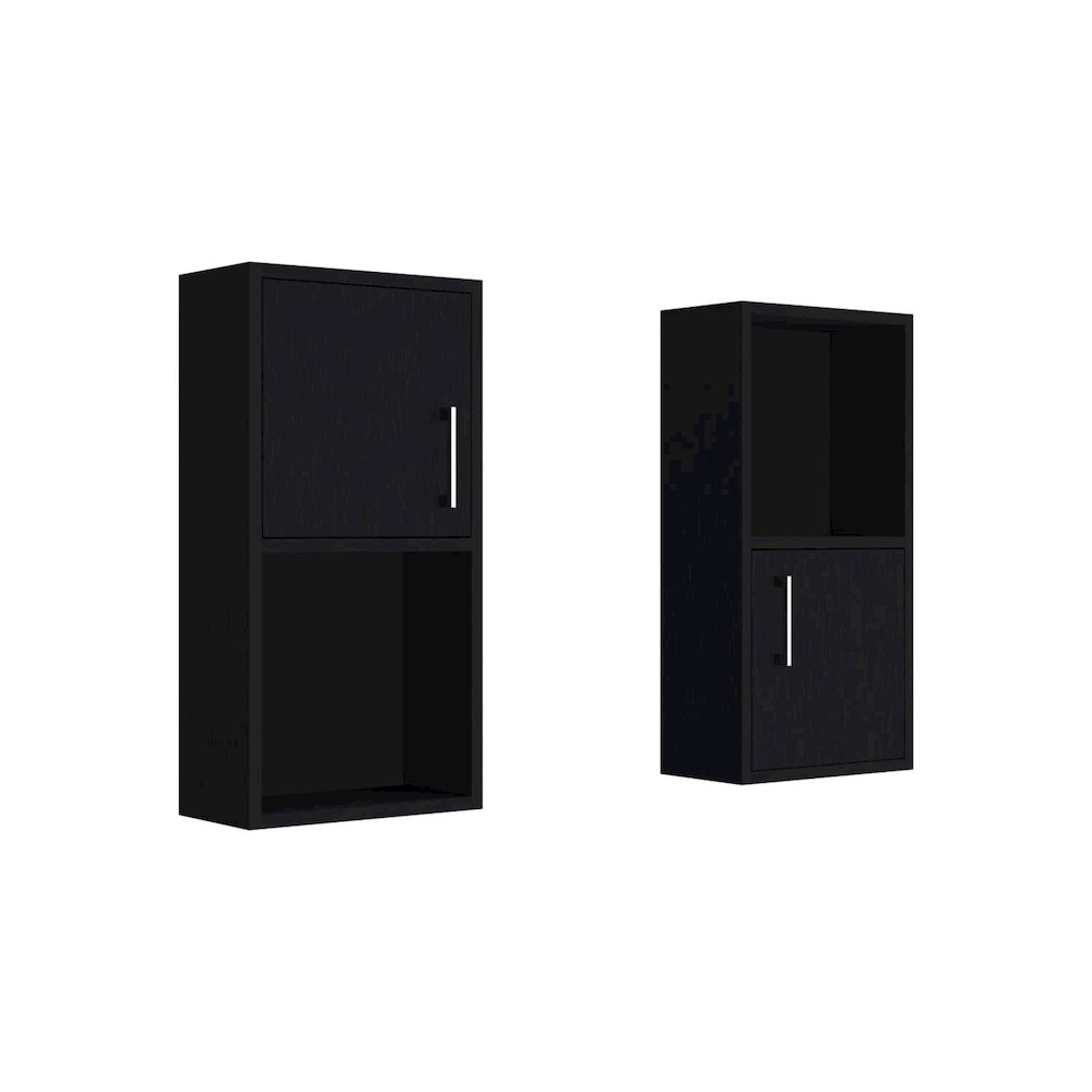 Oba Medicine Cabinet Black MDF. Picture 1