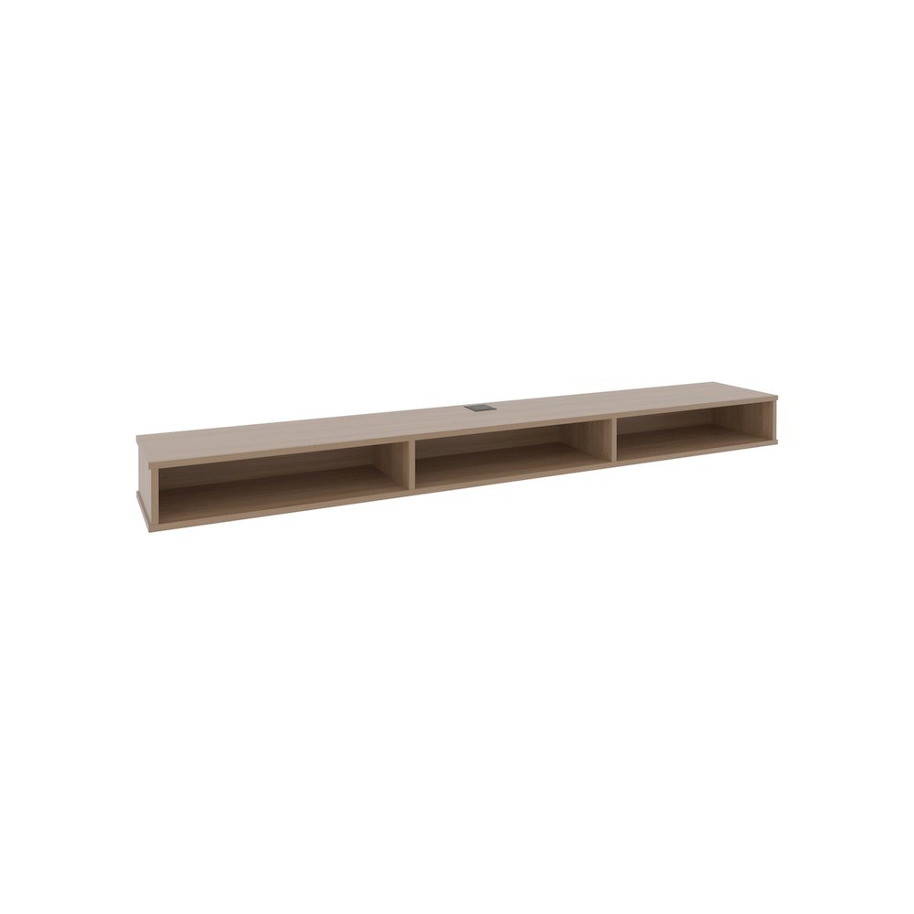 Luft 71" Wide Floating Tv Stand Natural Oak MDF. Picture 2
