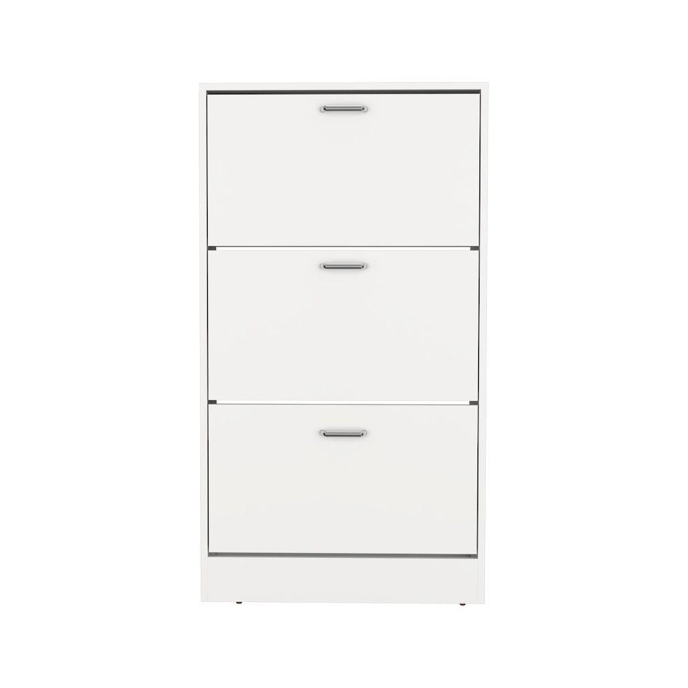 Inola High Pull Down Shoe Rack, Shoe Storage, Entryway, Bedroom, White. Picture 2