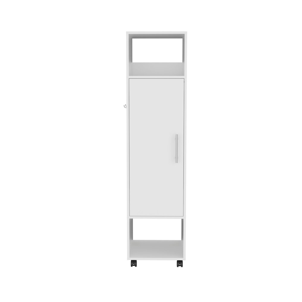 Cluster Cabinet Wardrove with Mirror White MDF. Picture 5