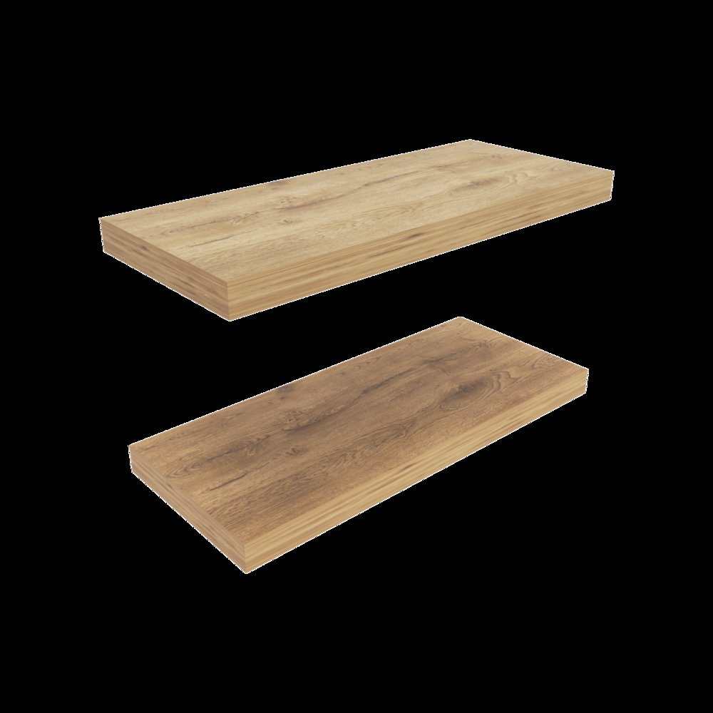 Ecco 31.5" Wide Floating Shelves Set Of 2, Shelves For Wall Decor Macadamia. Picture 1