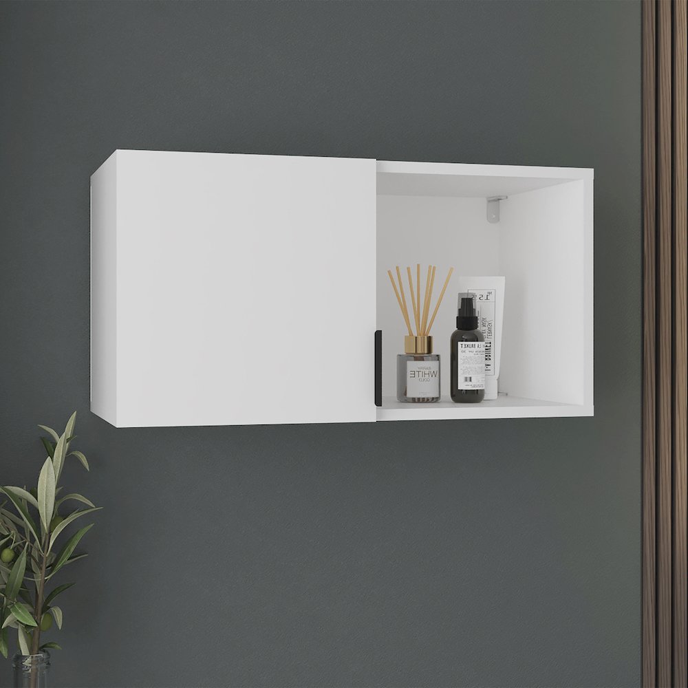 Medicine Cabinet with Mirror and Shelves, White. Picture 2