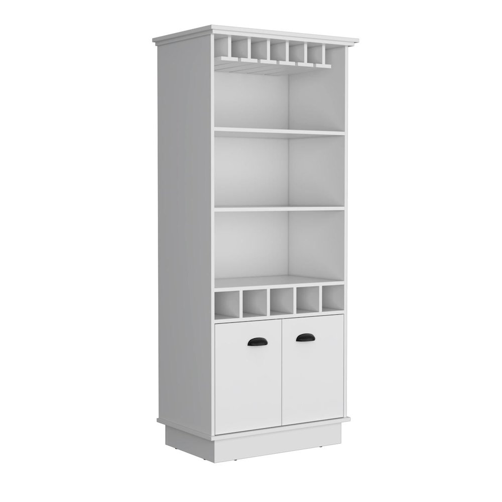 Dundee Bar Cabinet White MDF. Picture 1