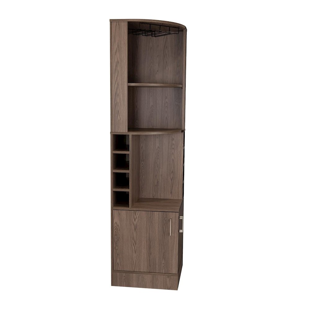 Syrah Bar Cabinet Dark Walnut MDF. Picture 1