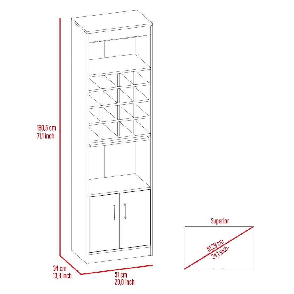 Baleare Pantry White MDF. Picture 4