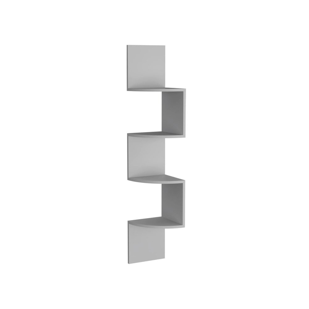 Rosset Corner Shelf White MDF. Picture 1