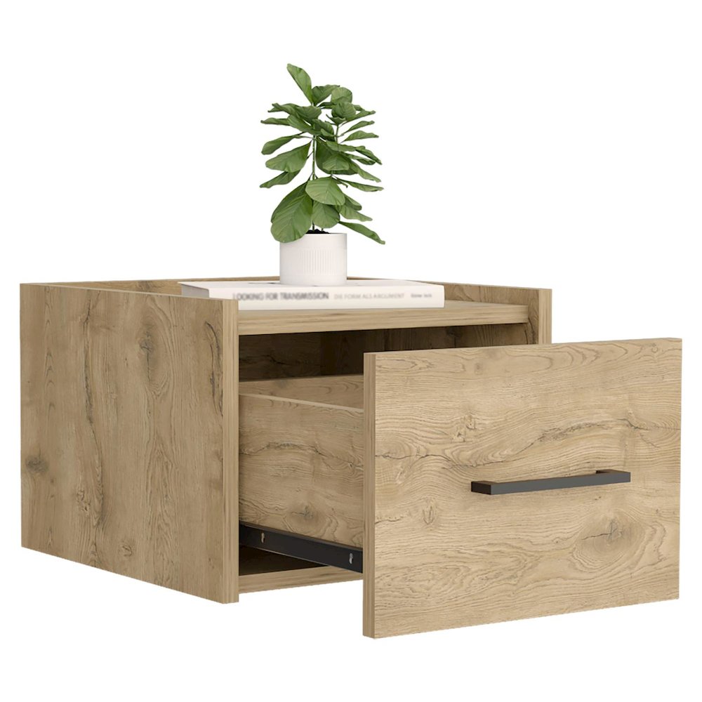 Boa Floating Nightstand Macadamia MDF. Picture 2