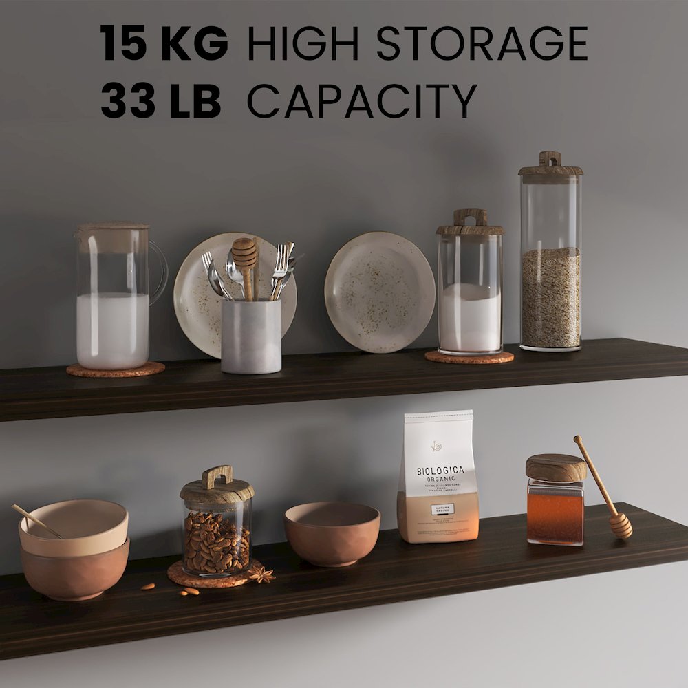 Ecco 47" Wide Floating Shelves Set Of 2, Shelves For Wall Decor, Dark Oak. Picture 1