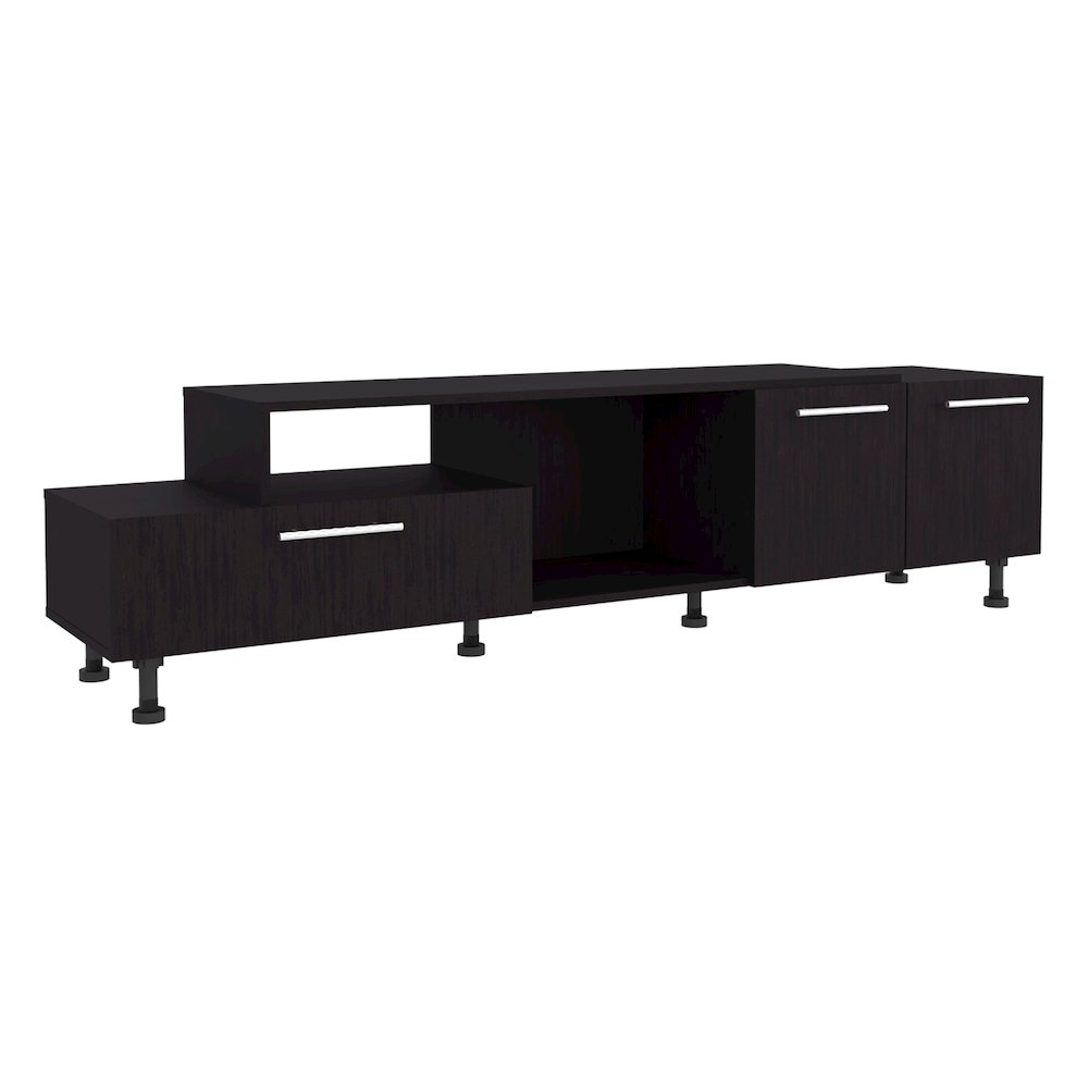 Athol 69" Wide Tv Stand Black MDF. Picture 1