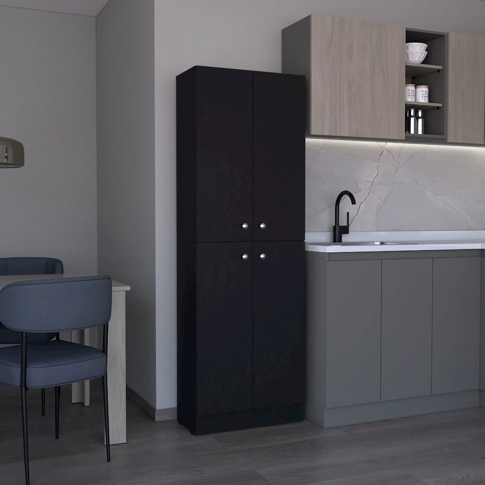 Varese Pantry White MDF. Picture 3