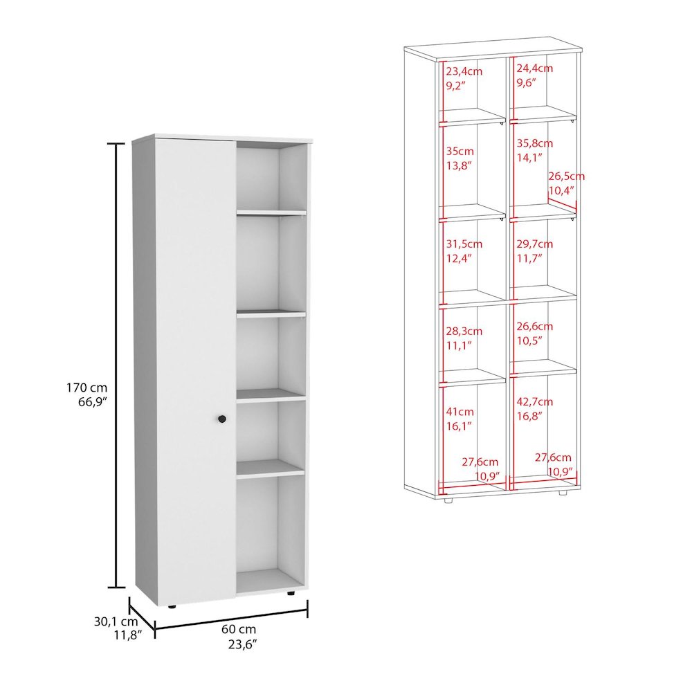 Hoyt Multistorage Kitchen Pantry White MDF. Picture 4