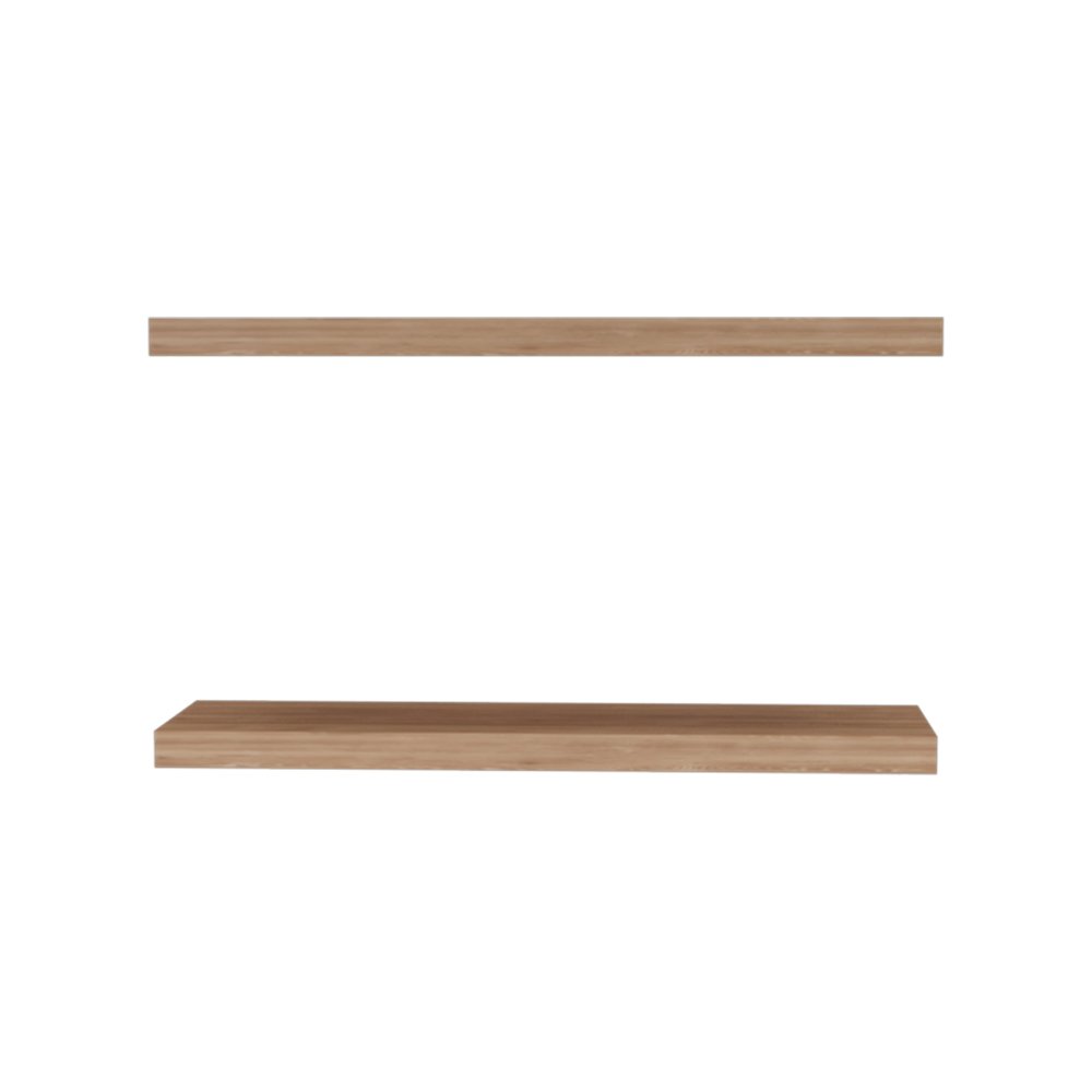 Ecco 31.5" Wide Floating Shelves Set of 2 Pine MDF. Picture 1